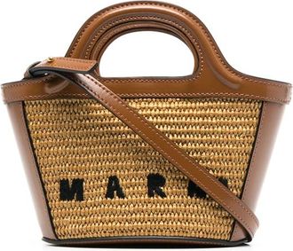 Marni Tropicalia Logo-embroidered Tote Bag