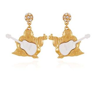 True Religion Guitar Buddha Drop Earring in Goldtone at Nordstrom