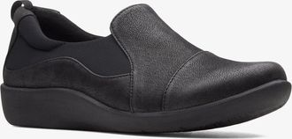Clarks Sillian Paz 26120931 Womens Black Round Toe Slip-On Shoes LION863
