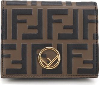 Fendi Zucca Brown Leather Wallet (Bi-Fold) (Pre-Owned)