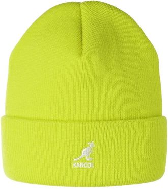 Kangol Gele Unisex Acryl Sweater - Dames - Hoeden - Geel - ONE Size - Accessoires