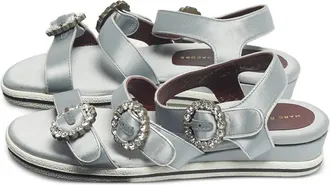 Marc Jacobs Sandali con cristalli - Grigio