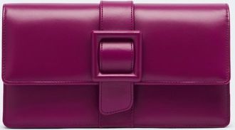 Manolo Blahnik Maycap leather clutch