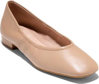 Cole Haan Go-To Valinda Ballet Flat in Tuscan Sand Leather at Nordstrom Rack, Size 8.5