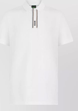HUGO BOSS short-sleeve zip polo shirt