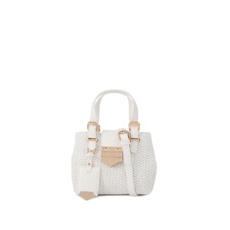 Carvela Womens Maria Micro Weave Bag - White - One Size