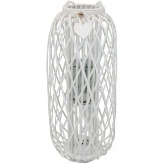 Milani Home Genevieve - lanterna in vimini tondo 20 x 95 cm