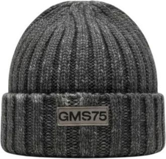 Gimos Geribbelde gebreide muts - Heren - Hoeden - Grijs - ONE Size - Accessoires