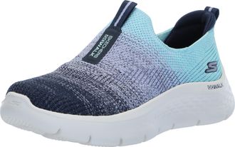 Skechers Womens Go Walk Flex Cali Sunset Sneakers, Navy Blue/Turquoise, 7 UK