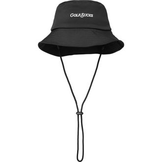 Travis Mathew Golf Sucks Bucket Hat in Black at Nordstrom