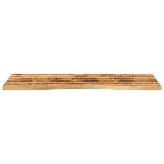 Berkfield Home Beautiful Desk Top with Curve 140x50x2.5 cm Solid Wood Rough Mango in Brown