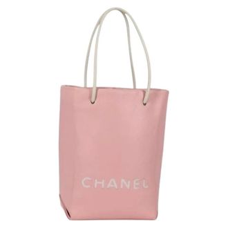 Chanel Pre-owned Tote Bags, female, Pink, Size: ONE SIZE Pre-owned Tote Bag
