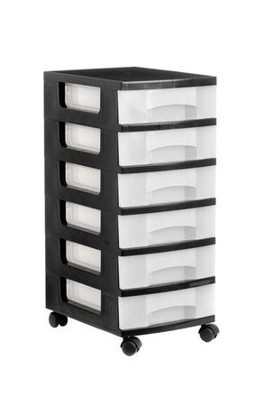 OEM Archivo 2000 1106r Cs Tl Cajonera Para Oficina Negro Pl&aacute;stico