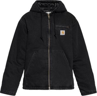 Carhartt Work in Progress Ge&iuml;soleerd jack met logo - Heren - Zomerjassen - Zwart - XL - Leer - Jassen