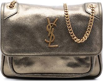 Saint Laurent Pre-owned Saint Laurent Baby Metallic Calfskin Niki PMR533039A.0319