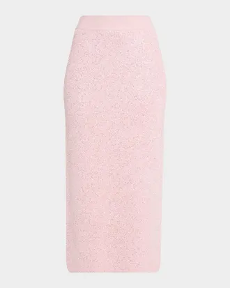 Toccin Alisha Sequined Midi Skirt