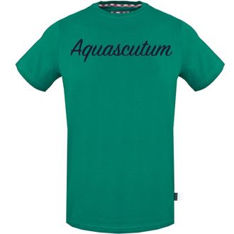 Aquascutum Signature-logo groen T-shirt