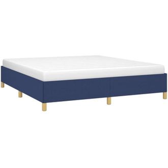 vidaXL Giroletto senza Materasso Blu 160x200 cm in Tessuto - Vidaxl