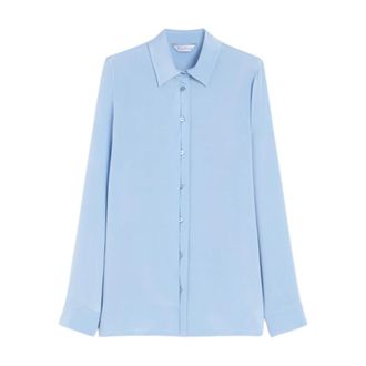 Max Mara Shirts, female, Blue, Size: XS Clear Blue Shirt Stylish Fashion