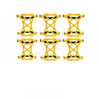 OEM Juego De 6 Cadenas Antideslizantes Amarillas Para Nieve, Aptas Para Neum&aacute;ticos De 165-275 Mm, Coches, Todoterrenos Y Camiones