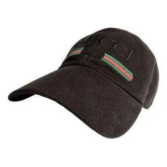 Gucci Cotton Baseball Hat with Embroidery Black 875736-4HBKG-1060