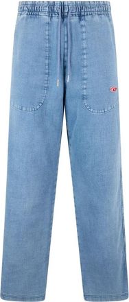 Diesel Comfortabele Straight Fit Jeans - Heren - Regular Fit Jeans - Blauw - M - Katoen - Jeans