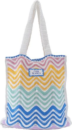 Casablanca Ladies Gradient Wave Crochet Tote Bag