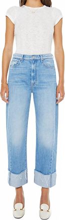 Mother The Half Pipe Ankle Cuff Fray Jeans In Last Bite