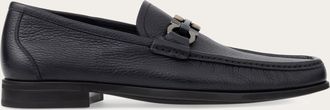 Ferragamo Uomo Mocassino morsetto Gancini Blu Taglia 39.5