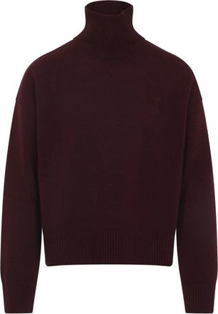 Ami Truien & Vesten, Heren, Rood, L, Wol, Rode Trui Aw 25 Warm Luxe Stijl