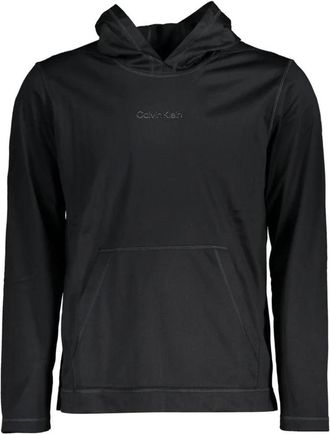 Calvin Klein Sportieve Hoodie met Lange Mouwen - Heren - Hoodies - Zwart - 2XL - Polyester - Hoodies & sweatvesten