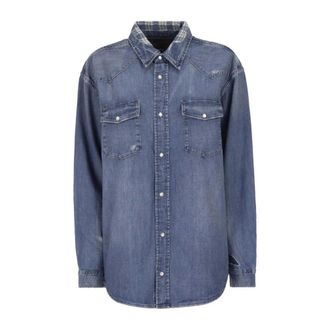 Polo Ralph Lauren Denim Shirts, female, Blue, Size: S Western Denim Shirt