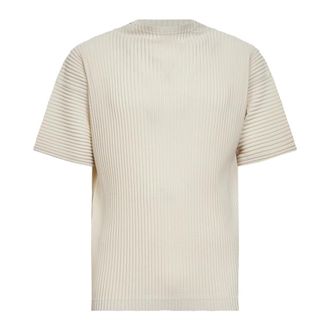 Issey Miyake Monthly Colors Mock-Neck Top - male - Issey Miyake - T-Shirts - Beige - XL - Tops