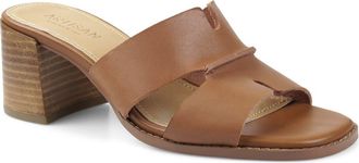Artisan by Zigi Dazz Slide Sandal in Tan Leather at Nordstrom, Size 11