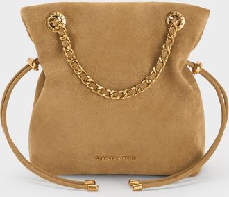 Charles & Keith Arya Braided-Chain Crossbody Bag