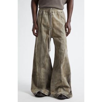 Rick Owens Bela Denim Wide Leg Pants in Dust at Nordstrom, Size 30 Us