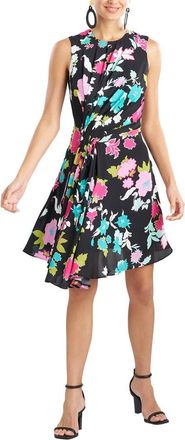 Natori Tangier Printed Silk Georgette Shirtdress