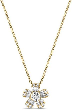 Sabrina Designs 14K 0.32 Ct. Tw. Diamond Flower Pendant