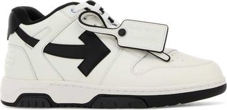Off-white Mens White Leather Out Of Office Sneakers Whiteblack