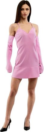 Moschino Short Dress - Dames - Korte kleedjes - Roze - S - Polyester - Kleedjes