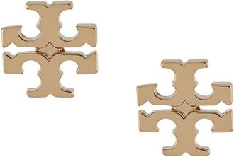 Tory Burch Double T Stud Oorbellen - Dames - Oorbellen - Geel - ONE Size - Accessoires