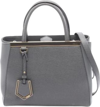 Fendi Pre-owned Handbags, female, Gray, Size: ONE SIZE Pre-owned Vintage Handbag