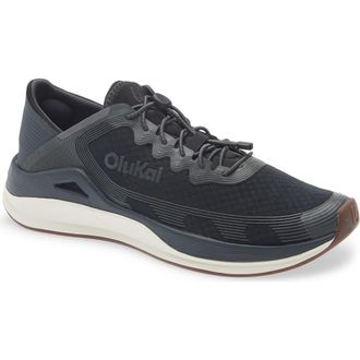 Olukai Ahi Sneaker in Black/Black at Nordstrom, Size 11.5