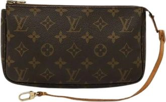 Louis Vuitton Pre-owned Clutches, female, Brown, Size: ONE SIZE Pre-owned Canvas louis-vuitton-bags