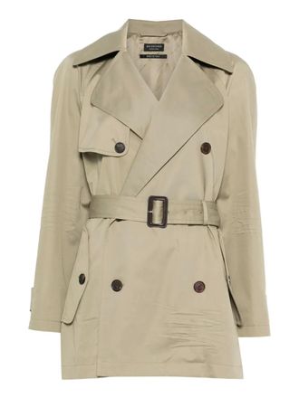 Balenciaga Trenchcoat met ceintuur - Beige