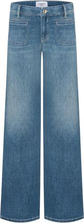Cambio Wide Jeans - Dames - Loose Fit Jeans - Blauw - S L33 - Katoen - Jeans
