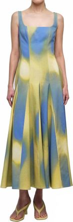 SIMKHAI Lara Midi Dress In Golden Hour Twilight