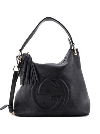 Gucci Soho Convertible Leather Large hobo bag - Zwart