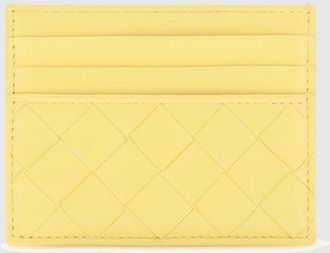 Bottega Veneta Portacarte piatto in nappa di vitello intrecciata con 7 slot