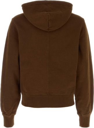 Entire studios Mens Hood Sweatshirt Brown Cotton Sweater